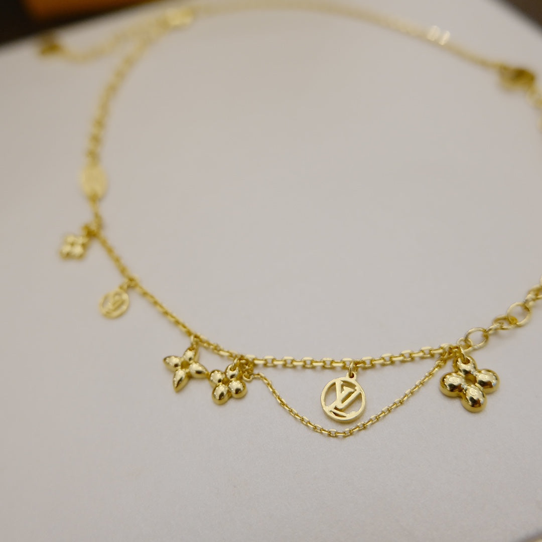 [Royal Top]BLOOMING SUPPLE NECKLACE BRASS
