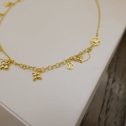 [Royal Top]BLOOMING SUPPLE NECKLACE BRASS
