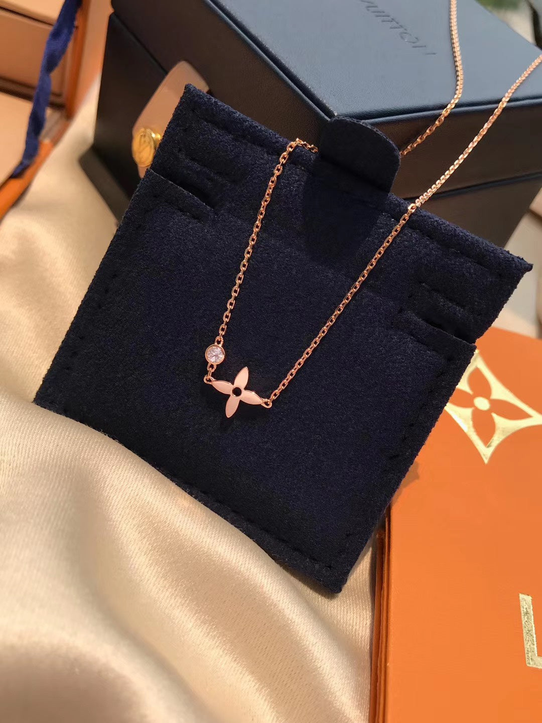 [Royal Top]BLOSSOM PENDANT PINK GOLD AND DIAMOND