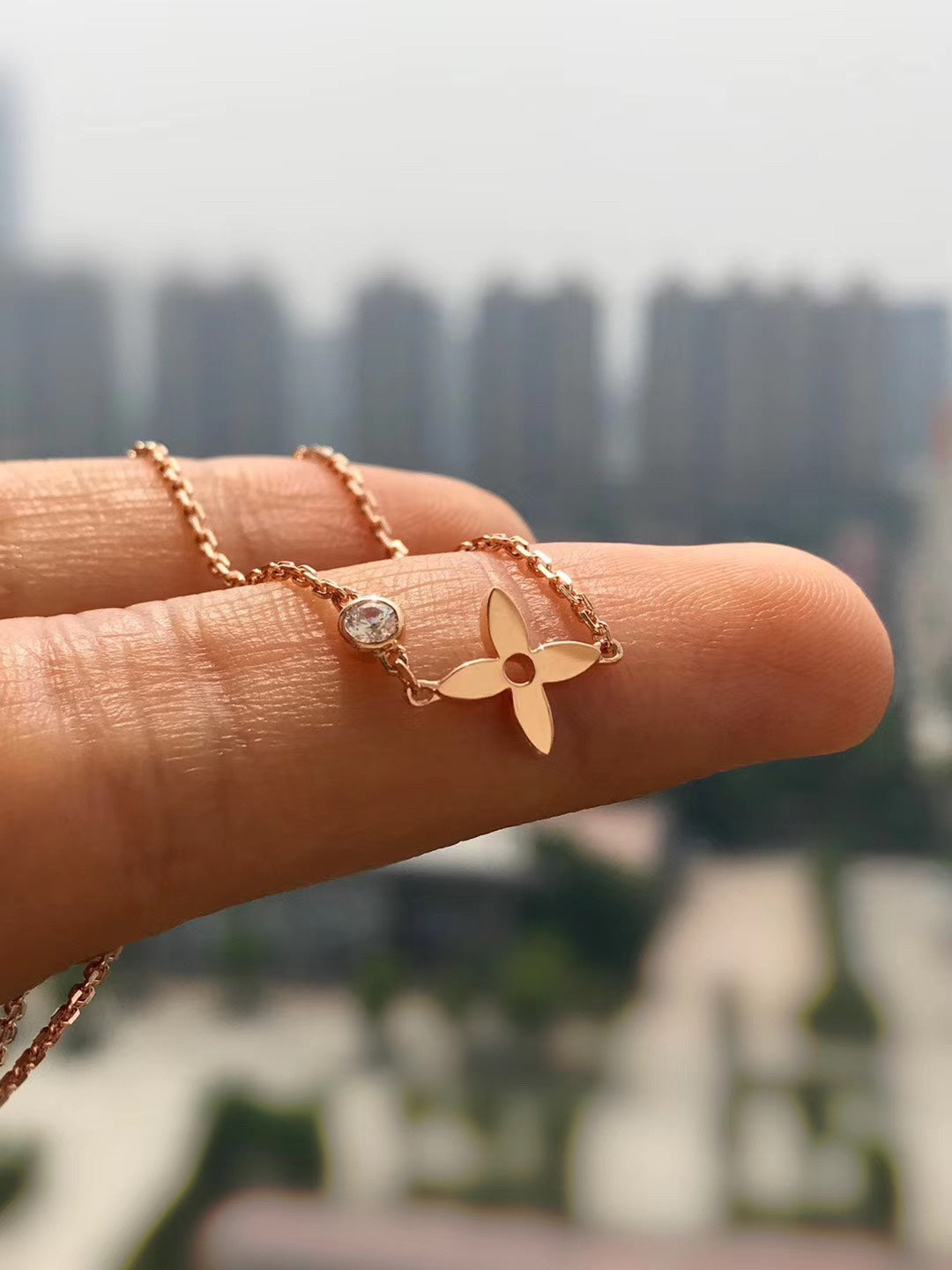 [Royal Top]BLOSSOM PENDANT PINK GOLD AND DIAMOND