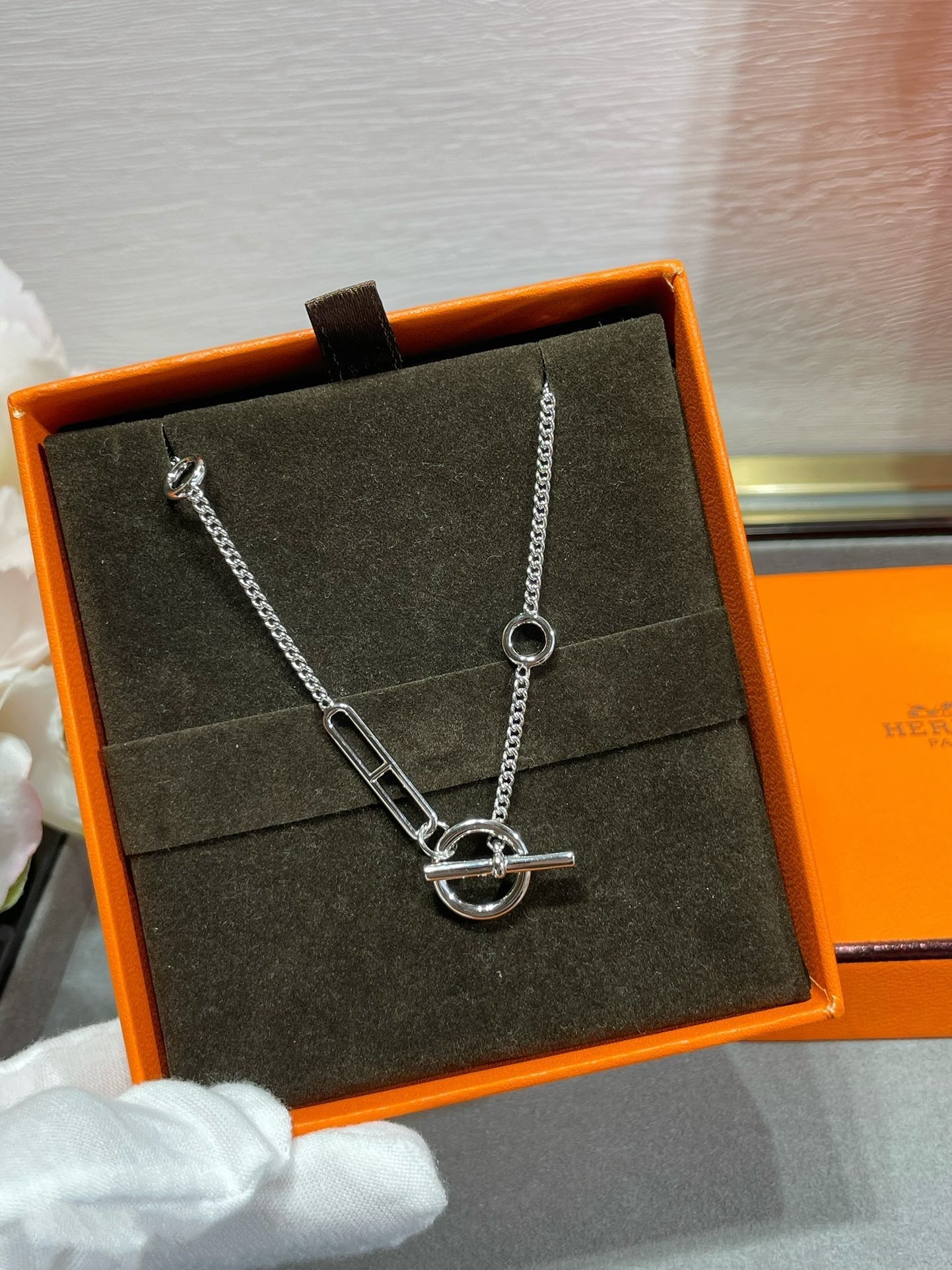 [Royal Top]HM STERLING CHAINE D'ANCRE HEART