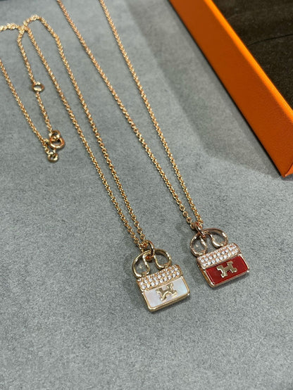 [Royal Top]H CIRCE MOISSANITE PENDANT NECKLACE GOLD
