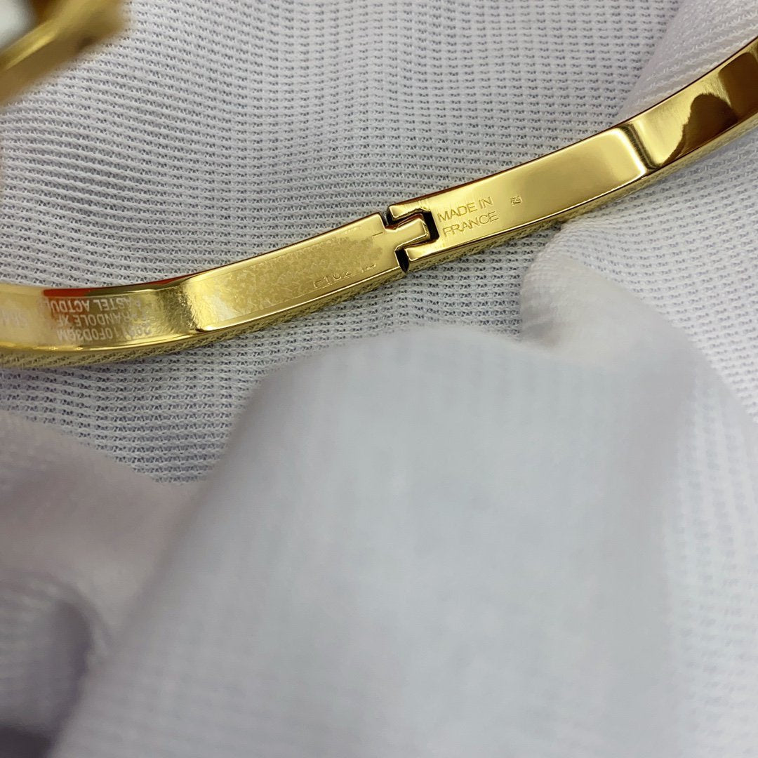 [Royal Top]CLASSIC HM CLIC WHITE 8MM ENAMEL BRACELET