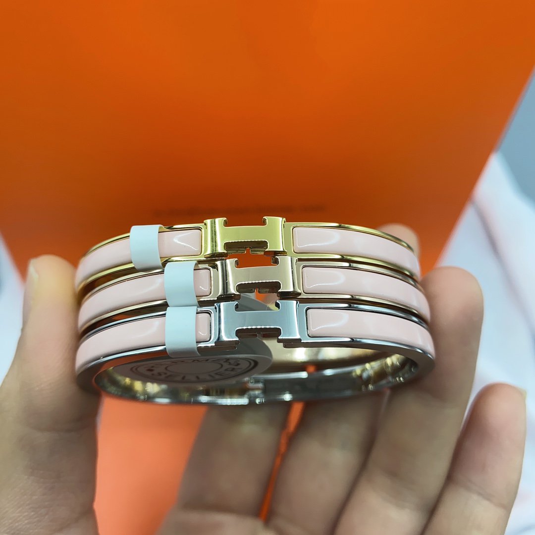 [Royal Top]CLASSIC HM CLIC  PINK 8MM ENAMEL BRACELET