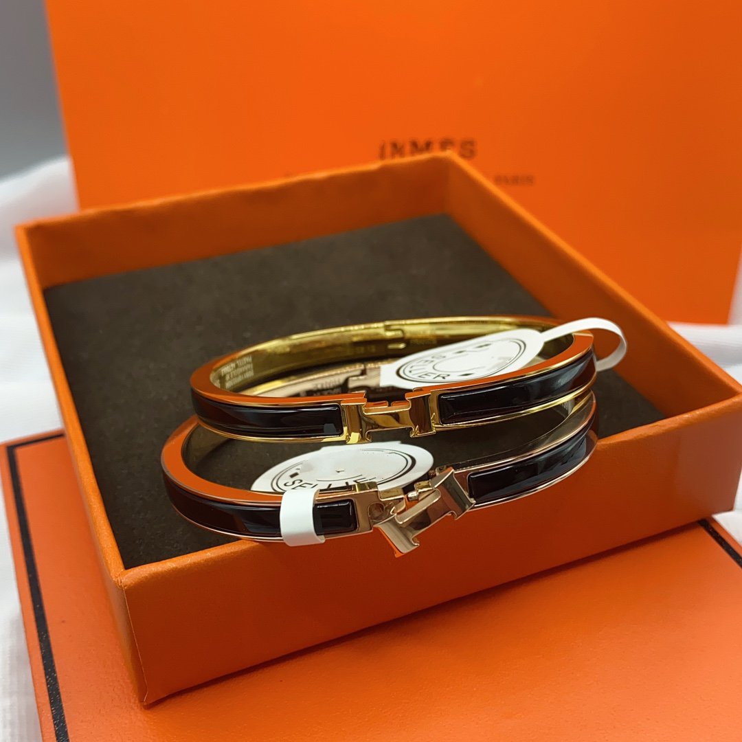 [Royal Top]CLASSIC HM CLIC BLACK 8MM ENAMEL BRACELET