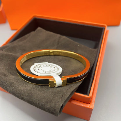 [Royal Top]CLASSIC HM CLIC BLACK 8MM ENAMEL BRACELET