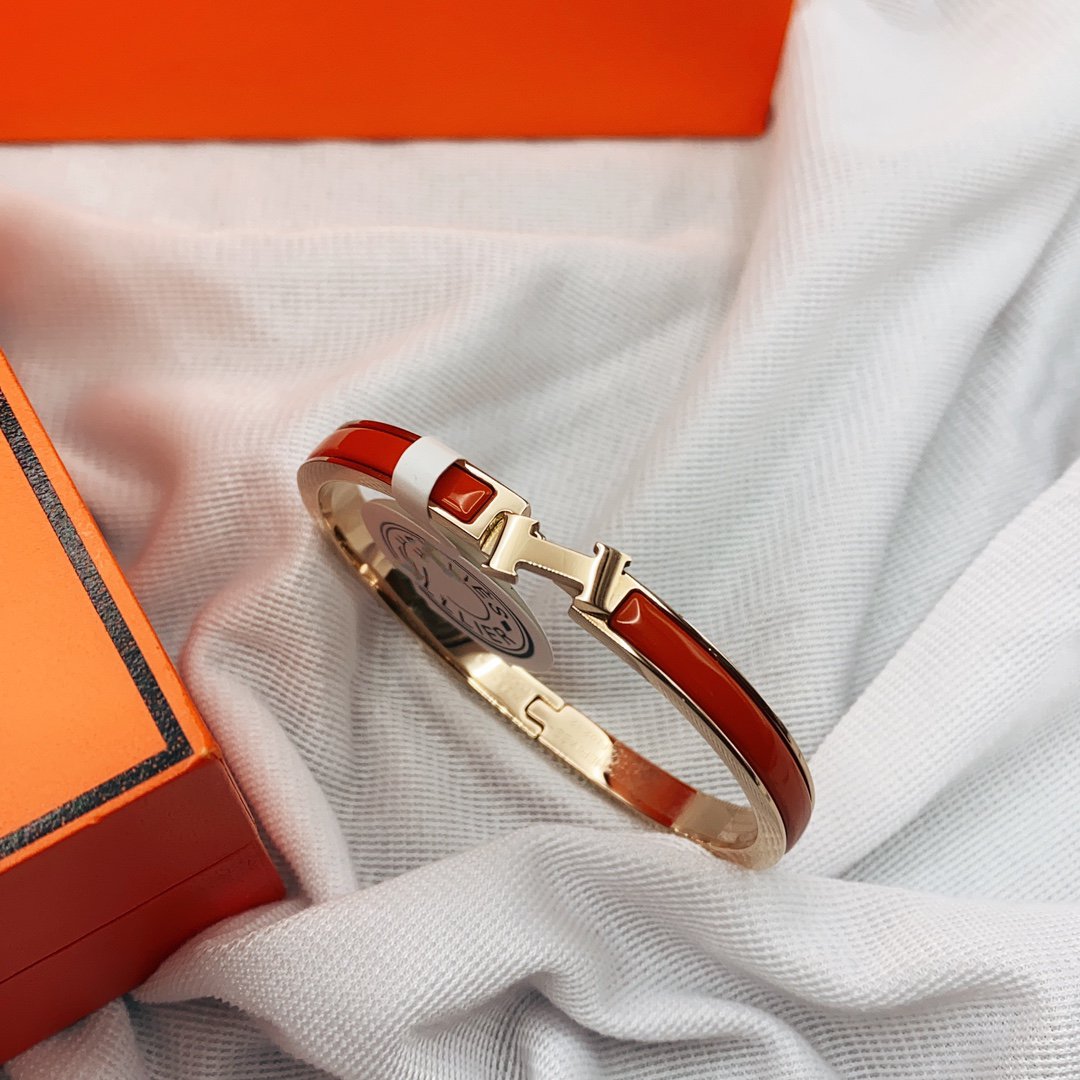 [Royal Top]CLASSIC HM CLIC RED 8MM ENAMEL BRACELET