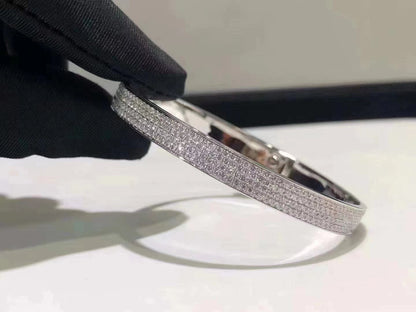 [Royal Top]HM KELLY BRACELET IN SILVER AND FULL PAVE DIAMOND