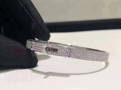 [Royal Top]HM KELLY BRACELET IN SILVER AND FULL PAVE DIAMOND