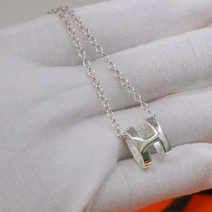 [Royal Top]HM NECKLACE H LETTER OVAL SERIES