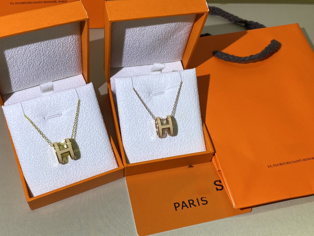 [Royal Top]HM CLIC YELLOW ENAMEL GOLD NECKLACE