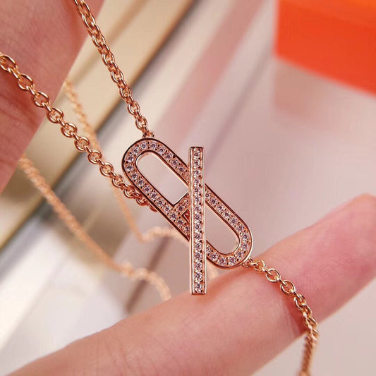 [Royal Top]HM FIRE PIG NOSE NECKLACE TRENDY STREET