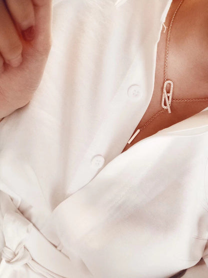 [Royal Top]HM FIRE PIG NOSE NECKLACE TRENDY STREET