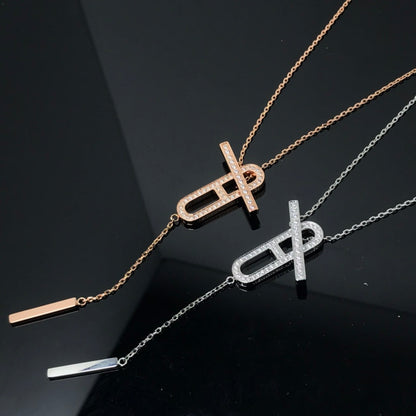 [Royal Top]HM NECKLACE PLATINUM ROSE GOLD DIAMOND