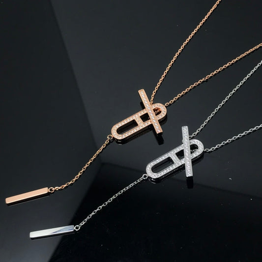 [Royal Top]HM NECKLACE PLATINUM ROSE GOLD DIAMOND