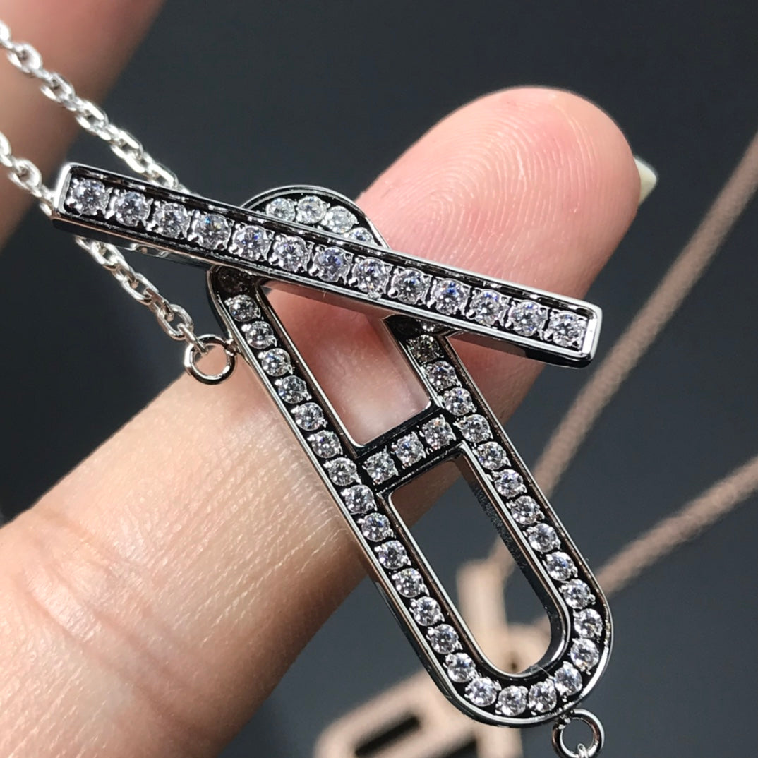 [Royal Top]HM NECKLACE PLATINUM ROSE GOLD DIAMOND