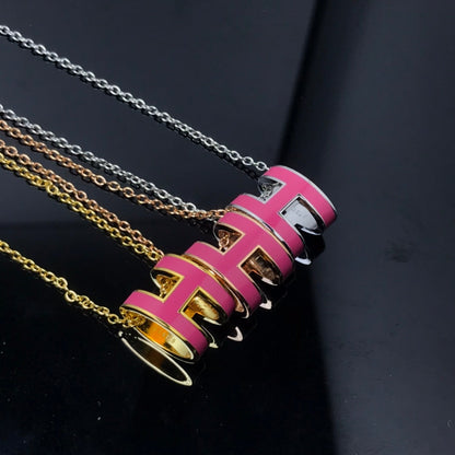 [Royal Top]H NECKLACE PINK
