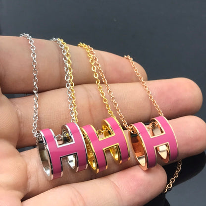 [Royal Top]H NECKLACE PINK