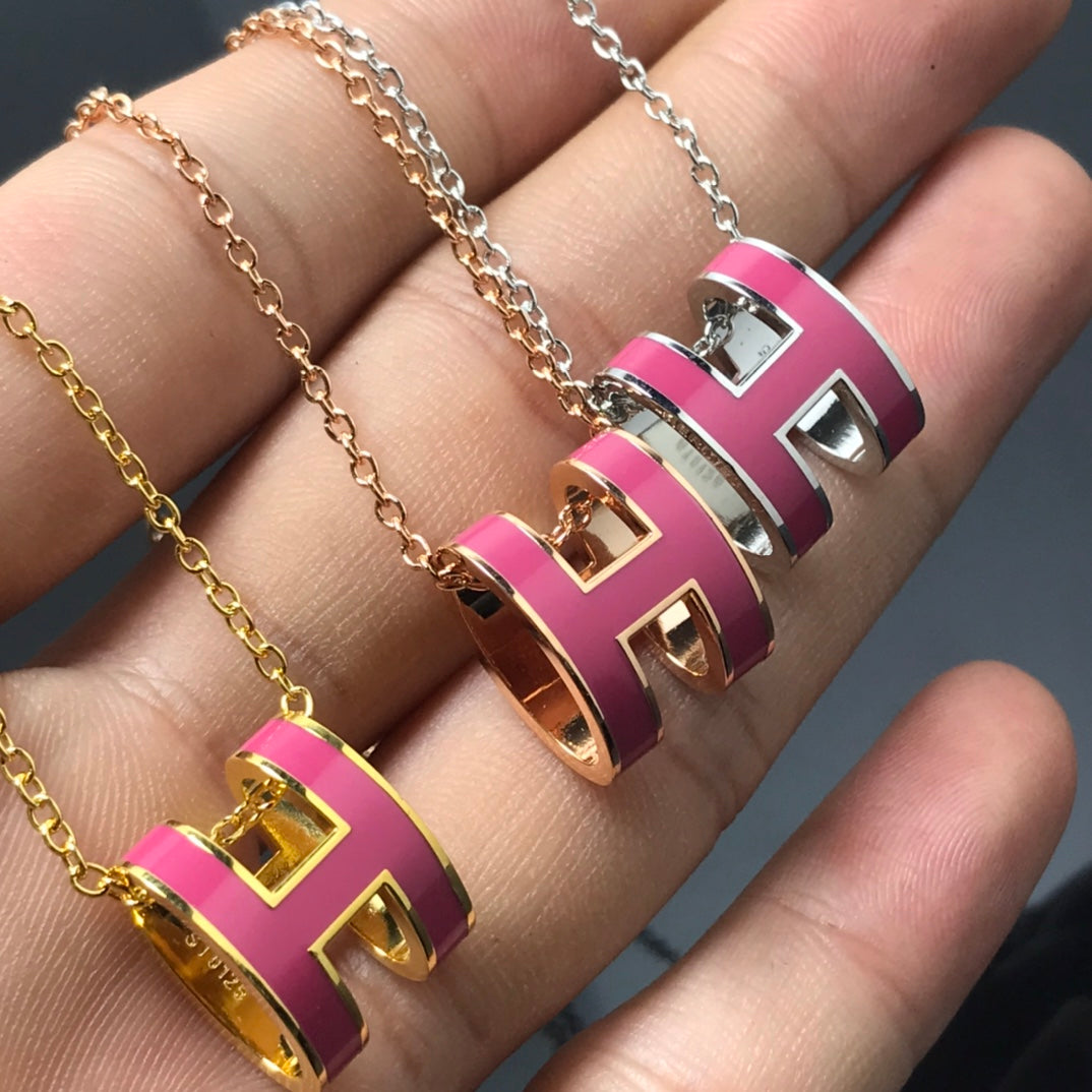 [Royal Top]H NECKLACE PINK