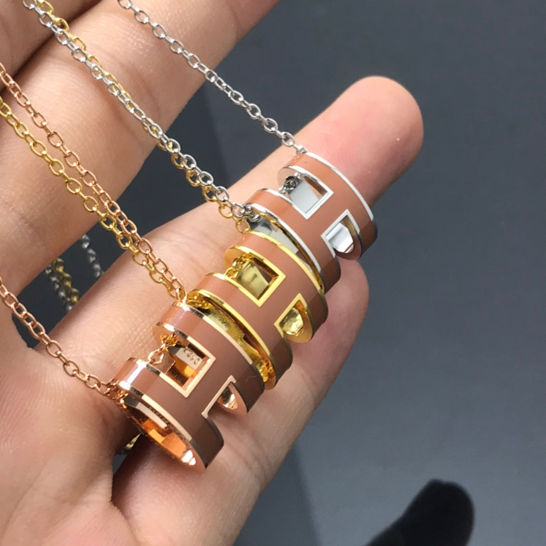 [Royal Top]H NECKLACE BROWN