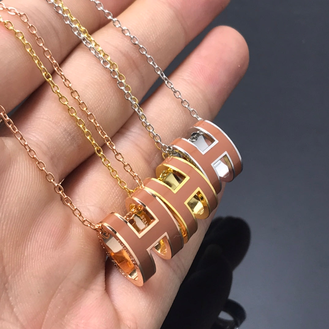 [Royal Top]H NECKLACE BROWN