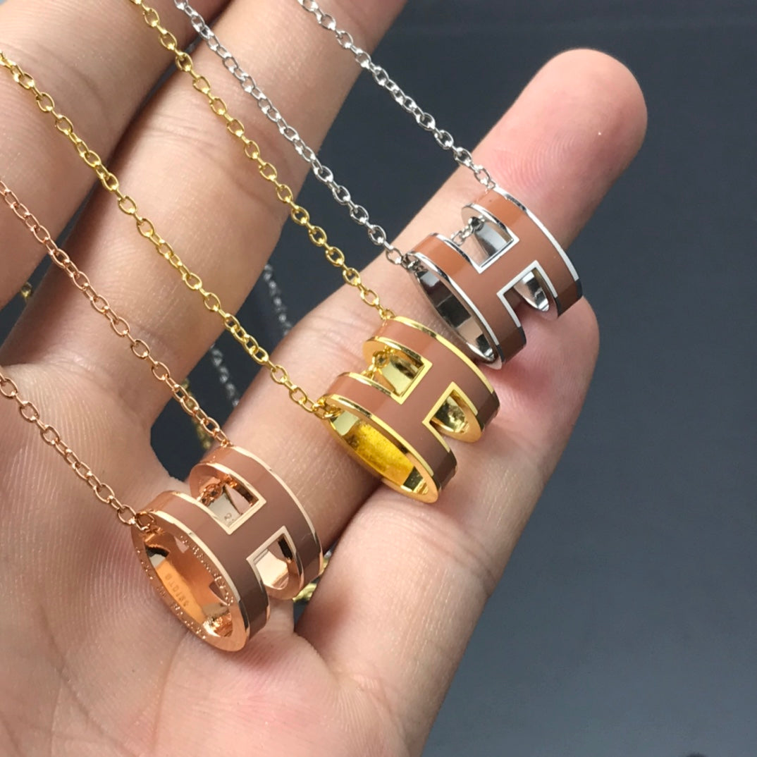 [Royal Top]H NECKLACE BROWN