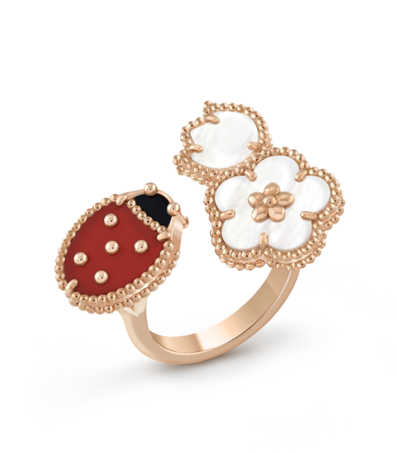 [Royal Top]LUCKY 3 MOTIF ROSE GOLD RING