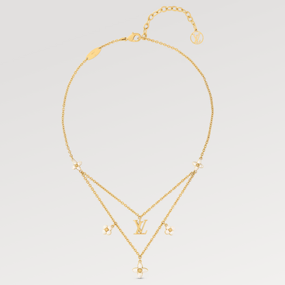 [Royal Top]FLOWERGRAM GOLD MOP DOUBLE ROW NECKLACE