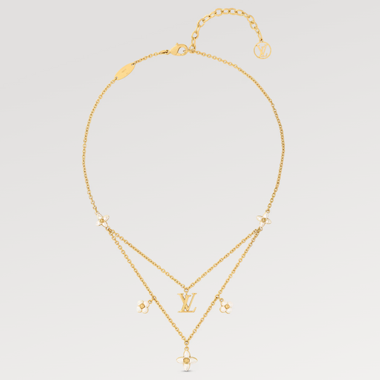 [Royal Top]FLOWERGRAM GOLD MOP DOUBLE ROW NECKLACE