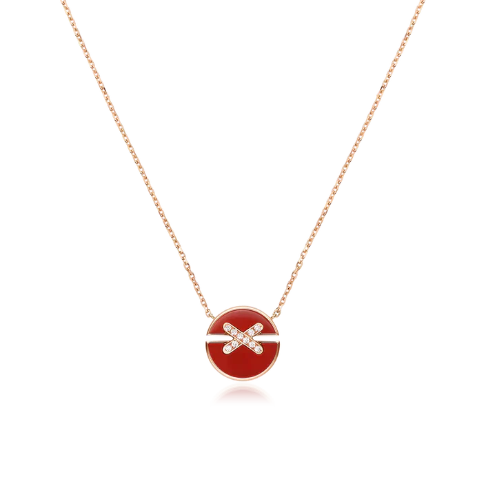 [Royal Top]JEUX DE ROSE GOLD DIAMOND NECKLACE