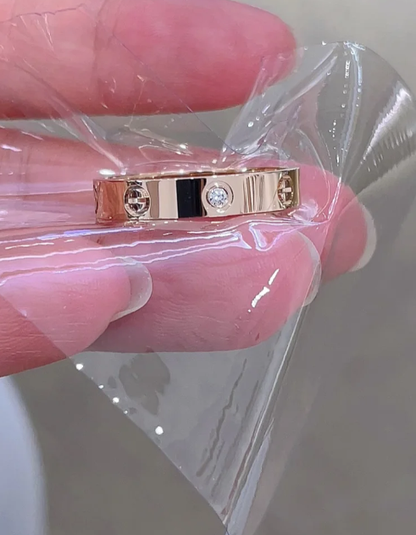 [Royal Top]LOVE RING 4MM 1 DIAMOND