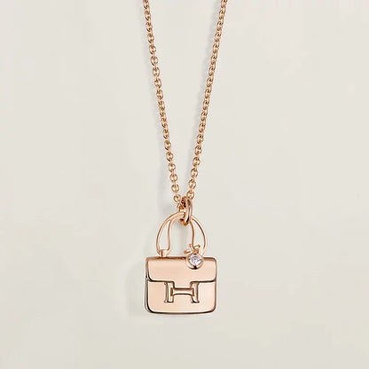[Royal Top]AMULETTE PEDANT ROSE GOLD NECKLACE