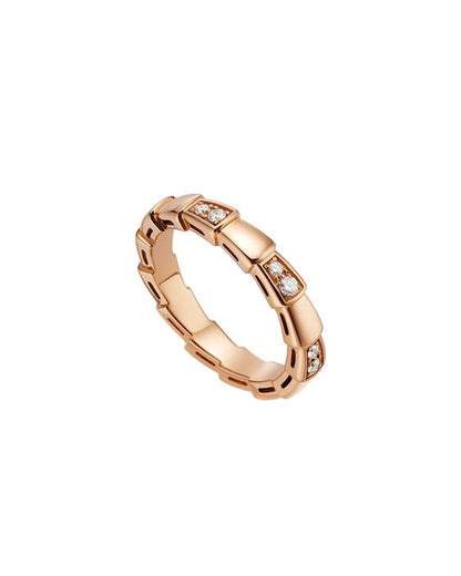[Royal Top]SERPENTI RING PINK GOLD  3MM