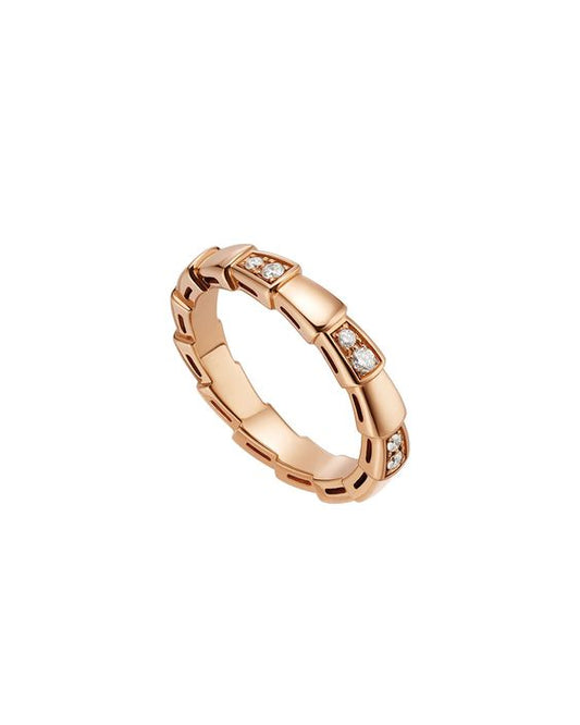 [Royal Top]SERPENTI RING PINK GOLD  3MM