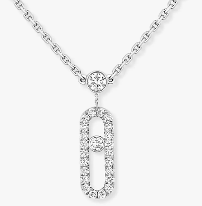 [Royal Top] MS Double-Circle Full-Diamond Necklace
