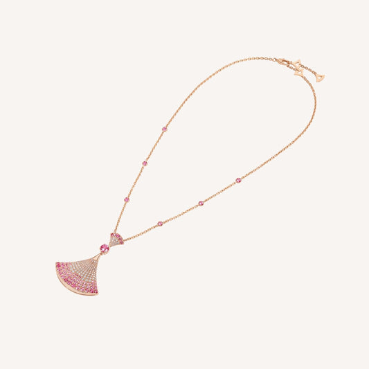 [Royal Top]DREAM NECKLACK DIAMOND PINK GOLD