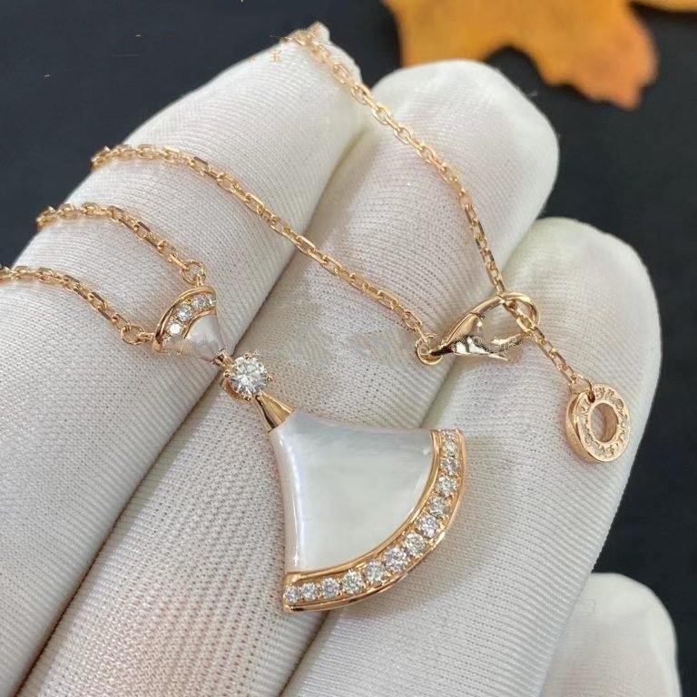 [Royal Top]DREAM NECKLACE MOP PINK GOLD DIAMOND