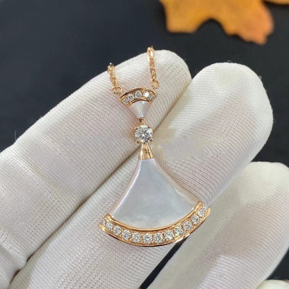 [Royal Top]DREAM NECKLACE MOP PINK GOLD DIAMOND