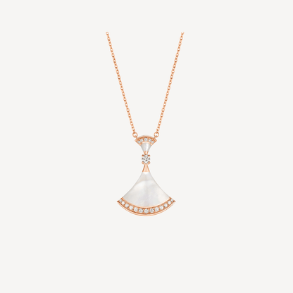 [Royal Top]DREAM NECKLACE MOP PINK GOLD DIAMOND