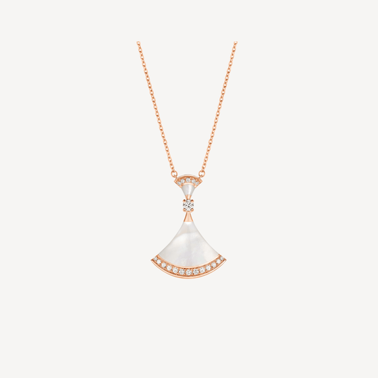 [Royal Top]DREAM NECKLACE MOP PINK GOLD DIAMOND