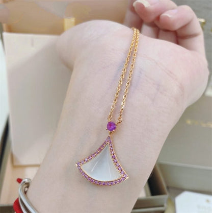 [Royal Top]DREAM NECKLACE MOP DIAMOND PINK