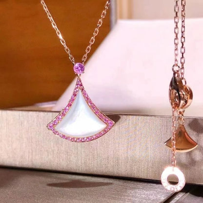 [Royal Top]DREAM NECKLACE MOP DIAMOND PINK