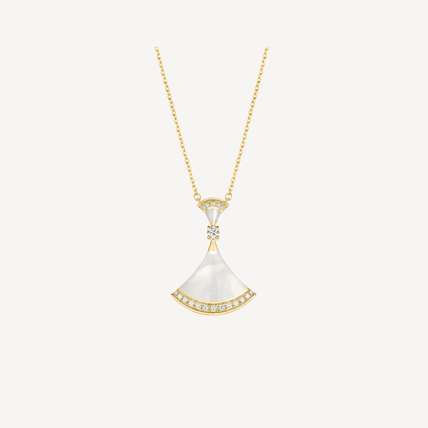 [Royal Top]DREAM NECKLACE MOP GOLD DIAMOND