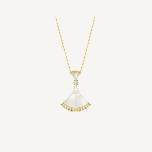 [Royal Top]DREAM NECKLACE MOP GOLD DIAMOND