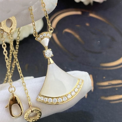 [Royal Top]DREAM NECKLACE MOP GOLD DIAMOND