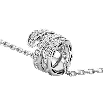 [Royal Top]SERPENTI  NECKLACE DOUBLE RING DIAMOND