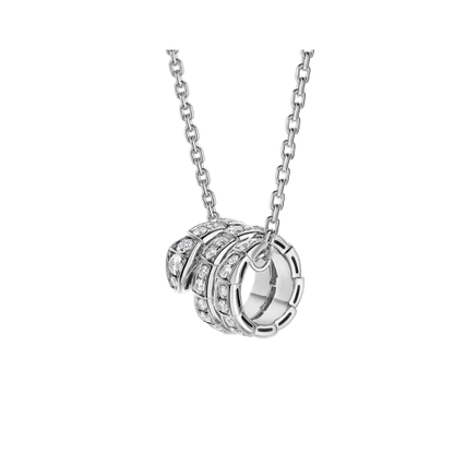 [Royal Top]SERPENTI  NECKLACE DOUBLE RING DIAMOND