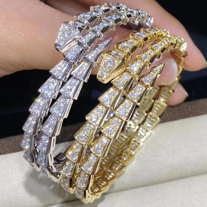 [Royal Top]SERPENTI BRACELET GOLD DIAMOND DOUBLE ROW