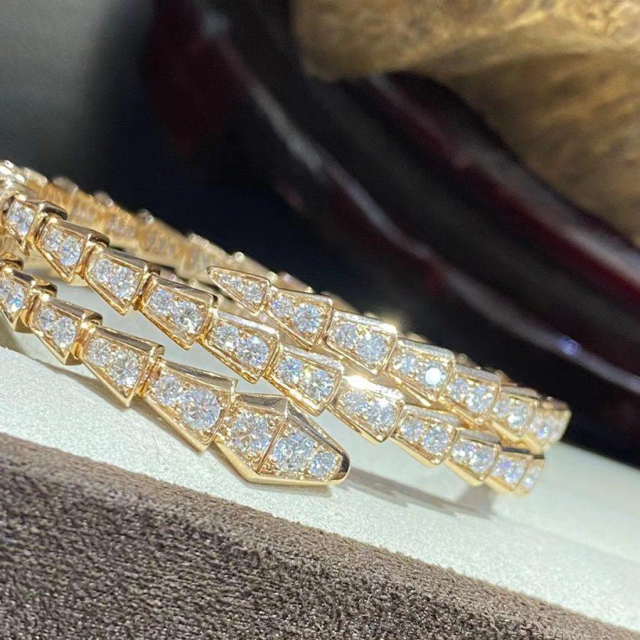 [Royal Top]SERPENTI BRACELET GOLD DIAMOND DOUBLE ROW