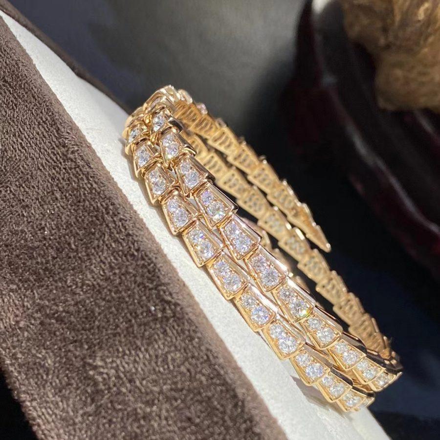 [Royal Top]SERPENTI BRACELET GOLD DIAMOND DOUBLE ROW